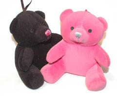 Little Love Bears - Pink & Black Pair